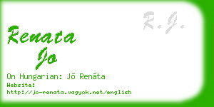 renata jo business card